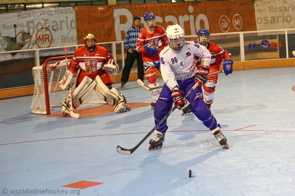 Adrien Desoppis - Equipe de France - Photo WorldInlinehockey